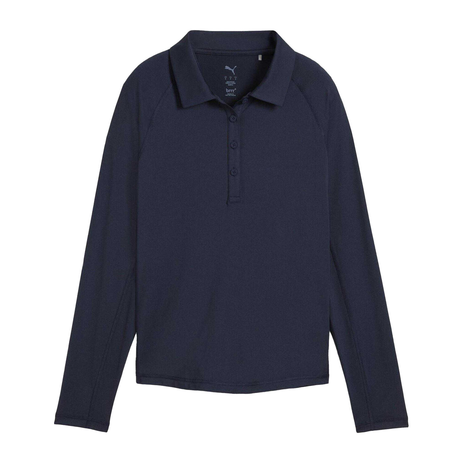 Puma Womens/Ladies Elasticated Cuff Tailored Raglan Long-Sleeved Polo Shirt