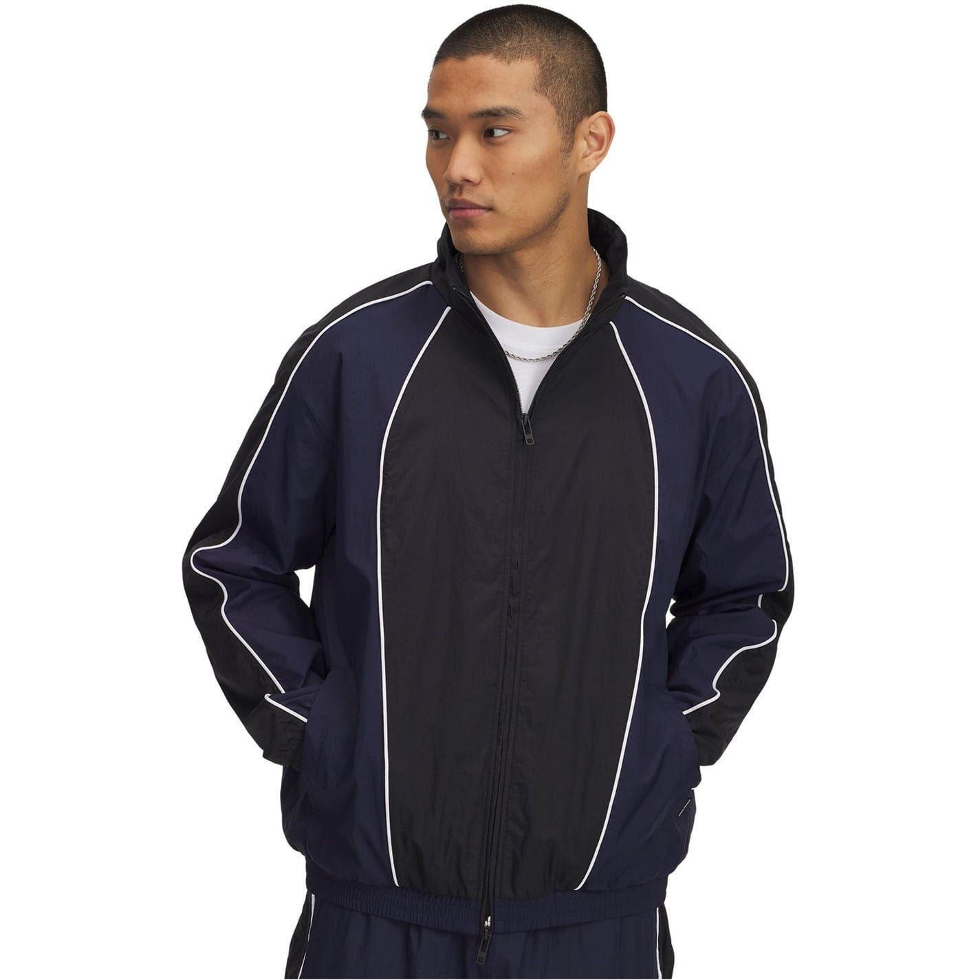 Under Armour Mens Colour Block Contrast Piping Raglan Track Jacket