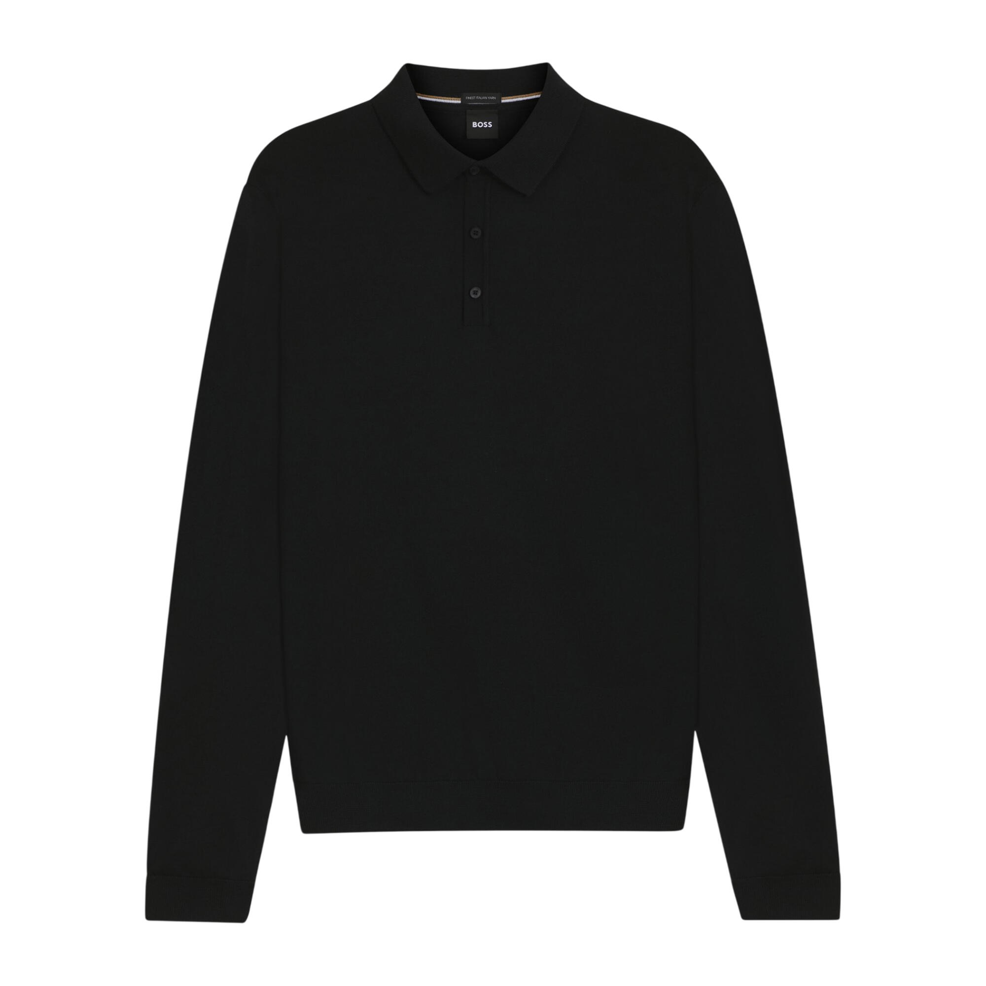 Boss Mens Lanciomne Long-Sleeved Polo Shirt