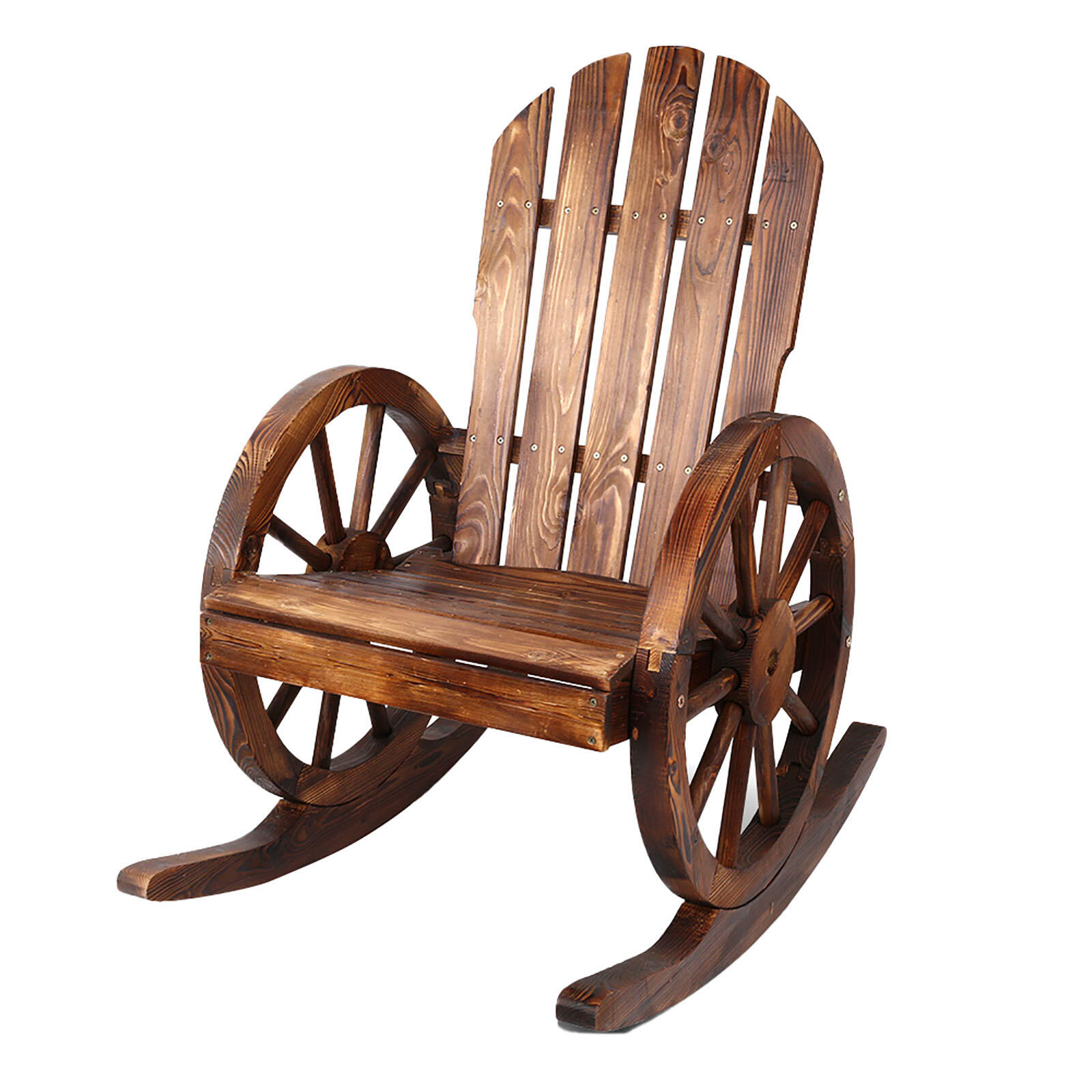 Gardeon Rocking Chairs Wooden Wagon Chair Outdoor Furniture Lounge Patio Garden