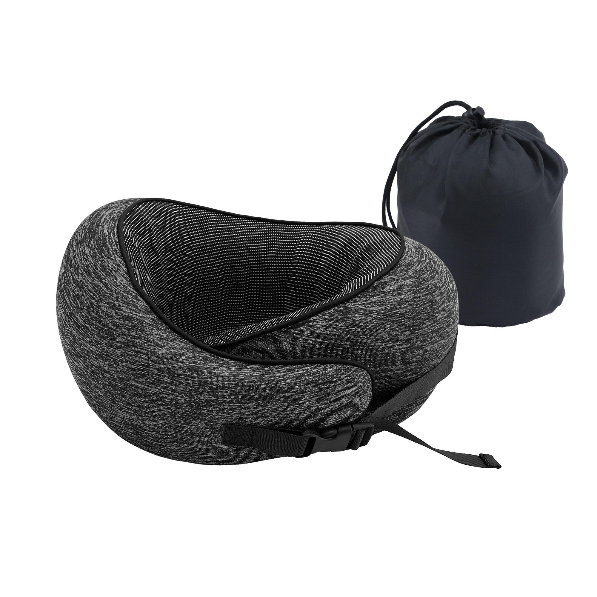 Wanderlite Travel Pillows for Airplanes Ergonomic Memory Foam Neck Pillow, Breat