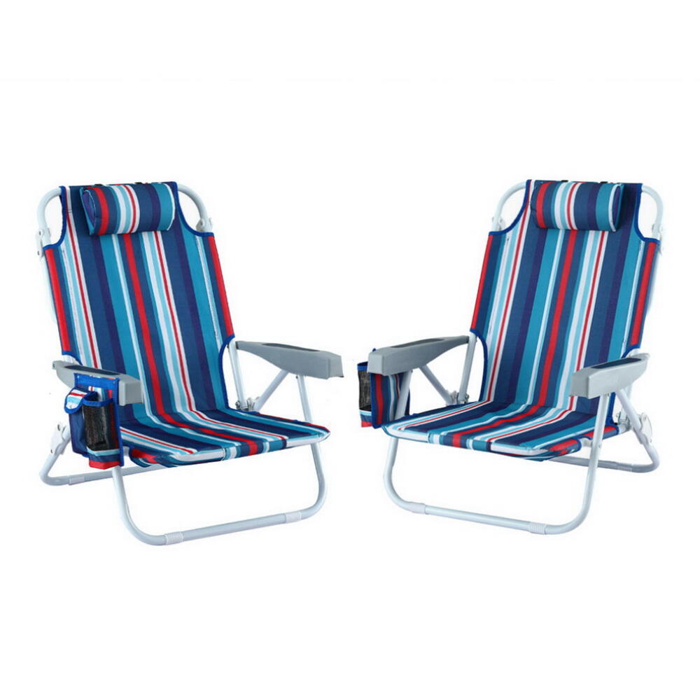 Gardeon Outdoor Chairs Beach Chair Backpack Cooler Storage Lightweight Fishing