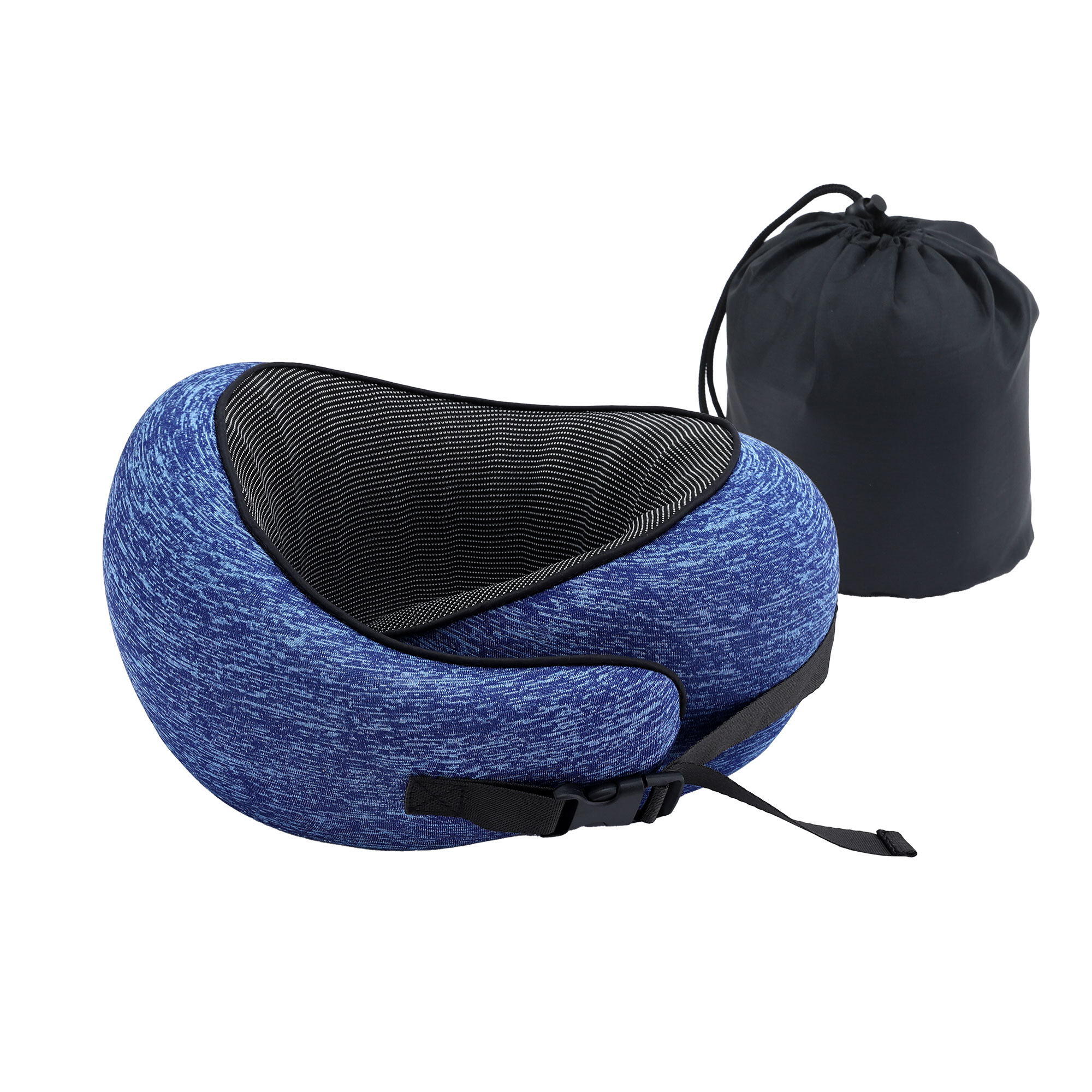 Wanderlite Travel Pillows for Airplanes Ergonomic Memory Foam Neck Pillow, Breat