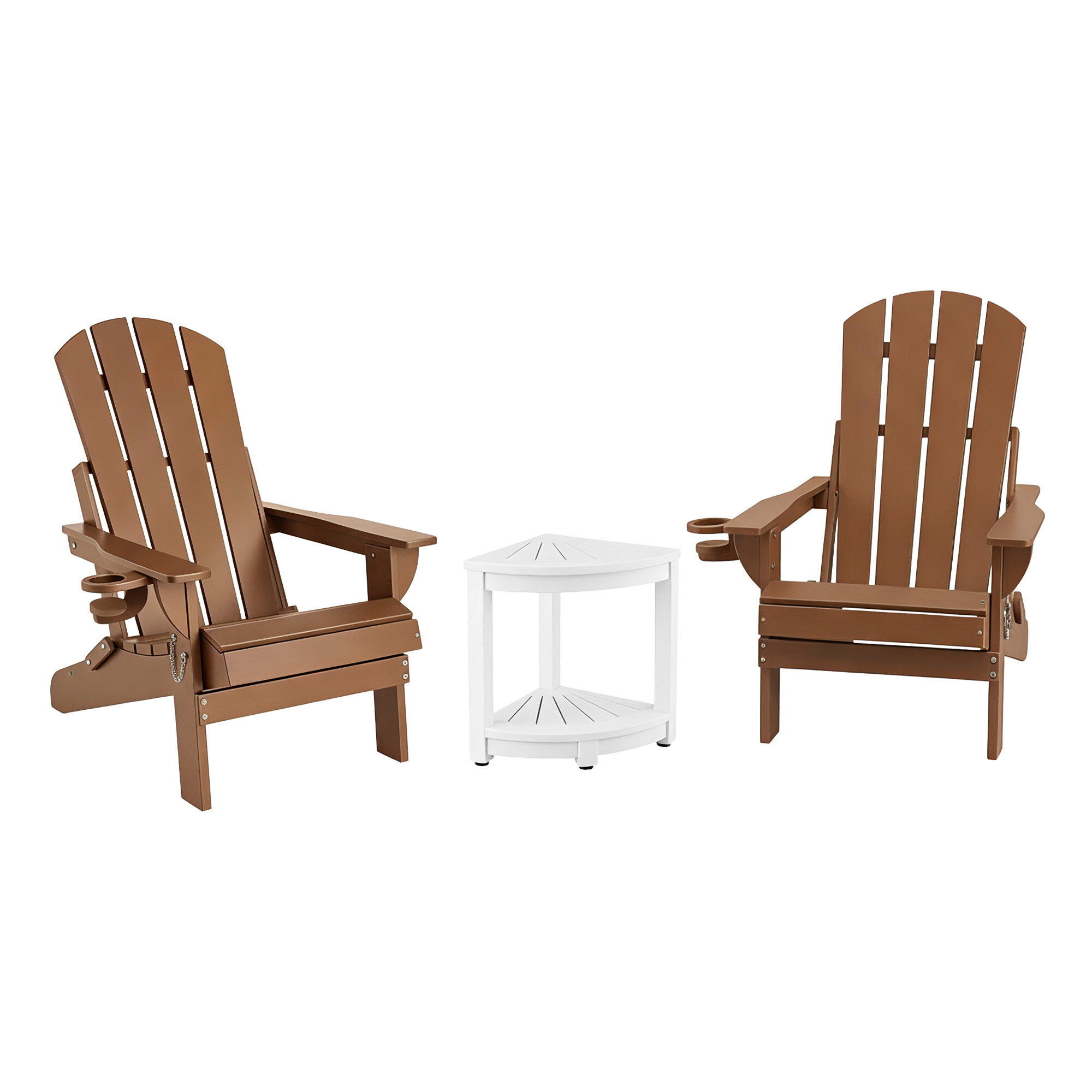 Gardeon Outdoor Table and Chairs HDPE Folding Adirondack Beach Chair Patio