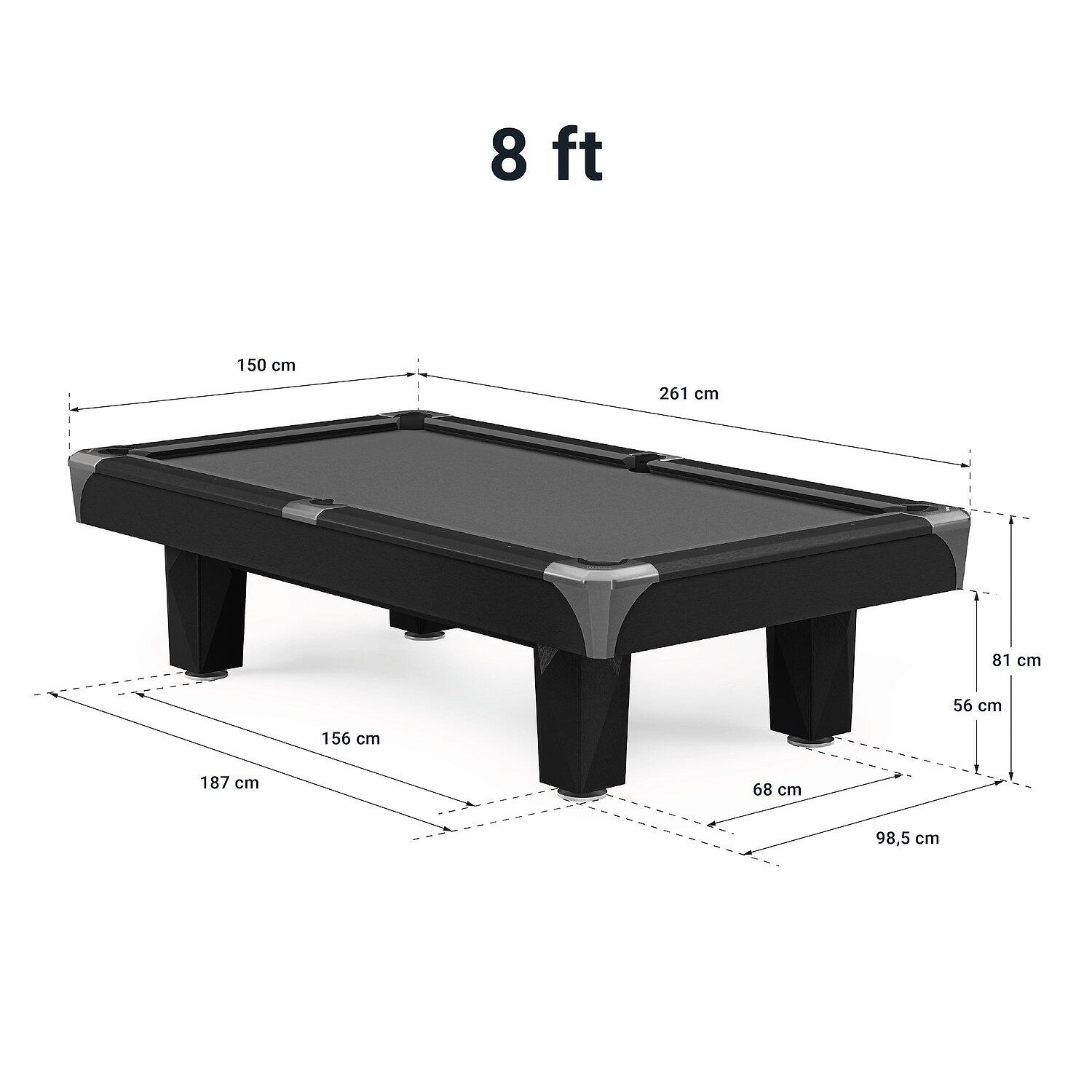 Tavolo da biliardo Edizione Master con palline Aramith 8 ft Blu Billard 2/2