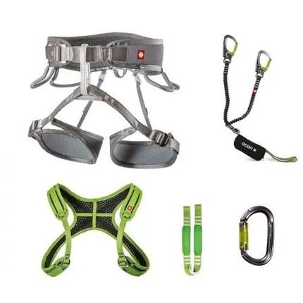 Harnais wspinaczkowy z uprzężą piersiową Ocun Via Ferrata Twist