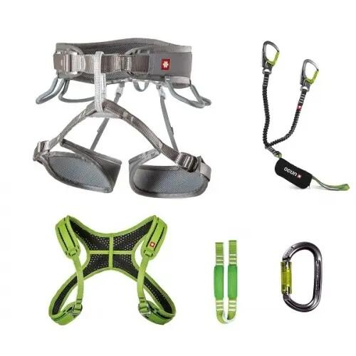 Harnais wspinaczkowy z uprzężą piersiową Ocun Via Ferrata Twist