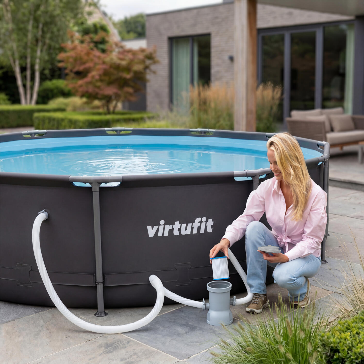 Schwimmbad Kartuschenfilterpumpe - 530 GPH 2/5
