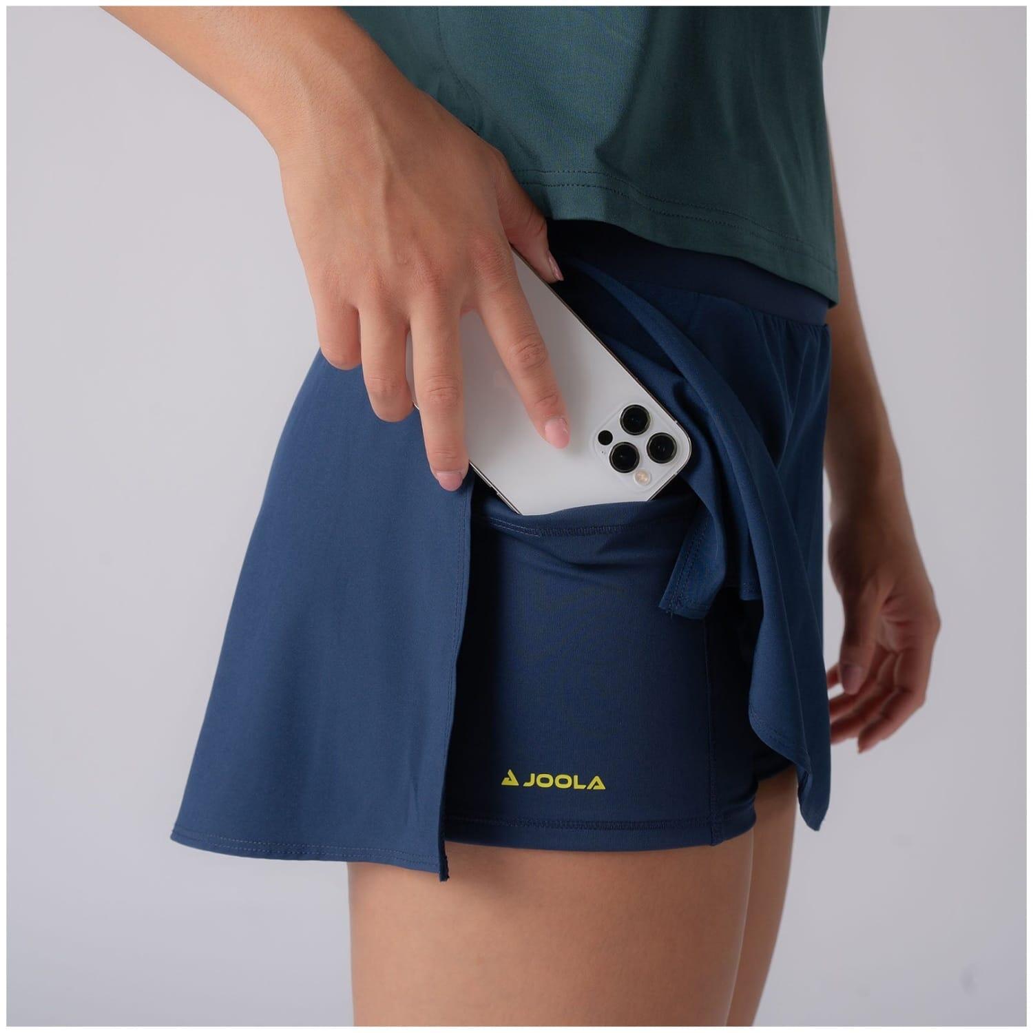 Falda de pickleball de mujer PICKLEBALL Joola marino 3/3