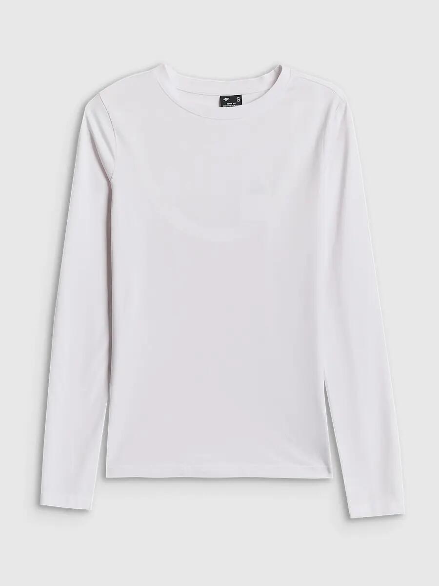 Longsleeve slim gładki damski 4F 4FRSS26TLONF658 7/7