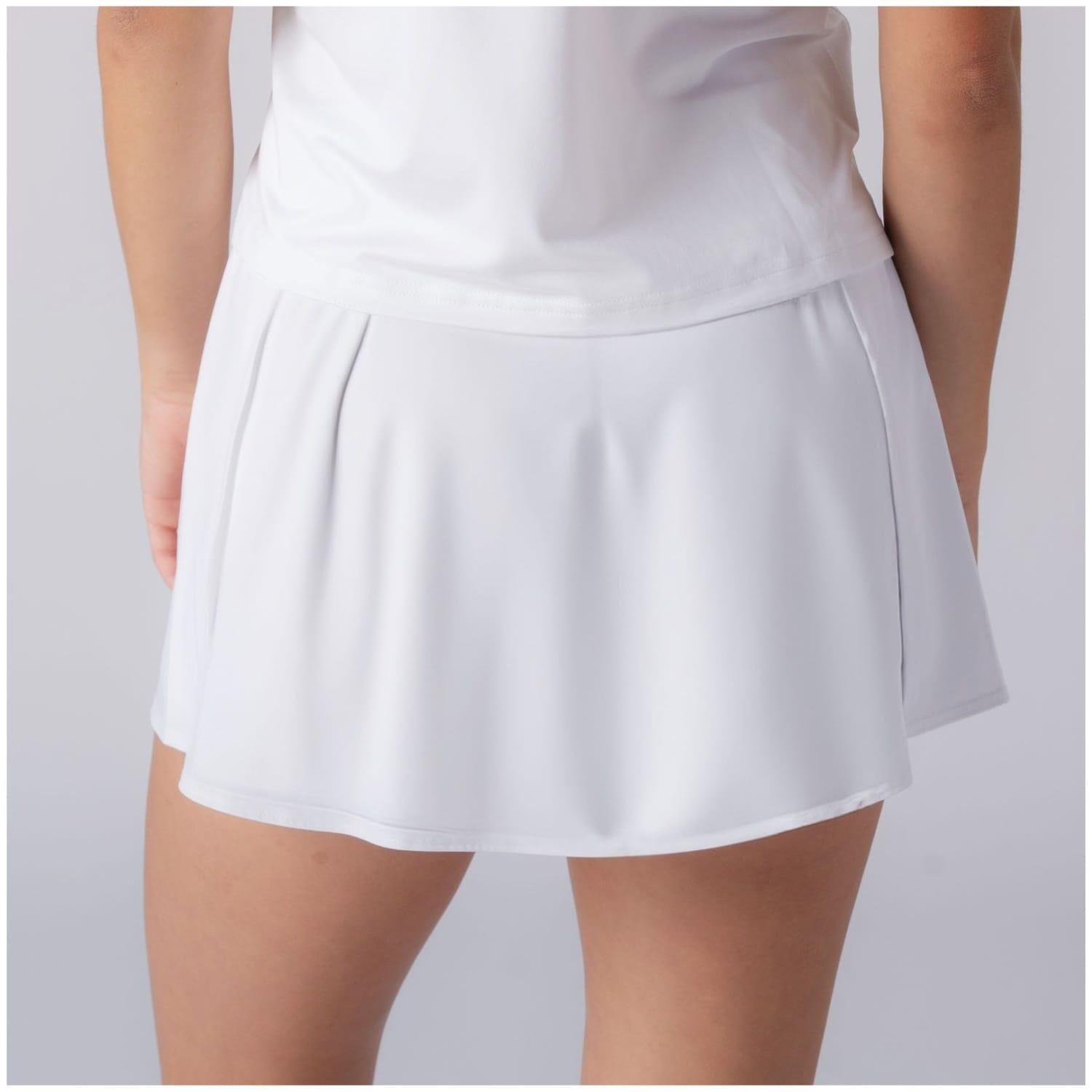 Falda de pickleball de mujer PICKLEBALL Joola blanco 2/3