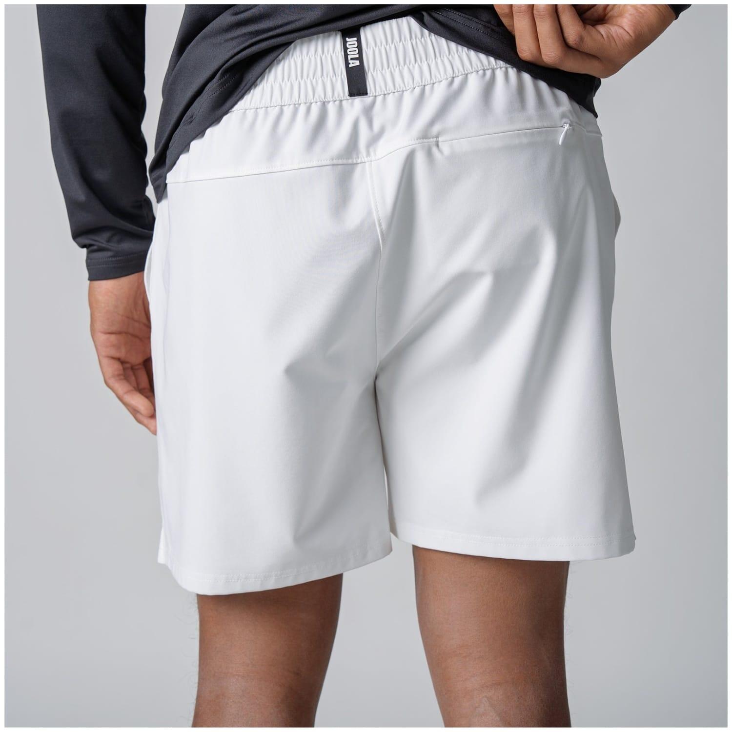 Pantalón corto de tenis de mesa de hombre WOVEN Joola blanco 3/3