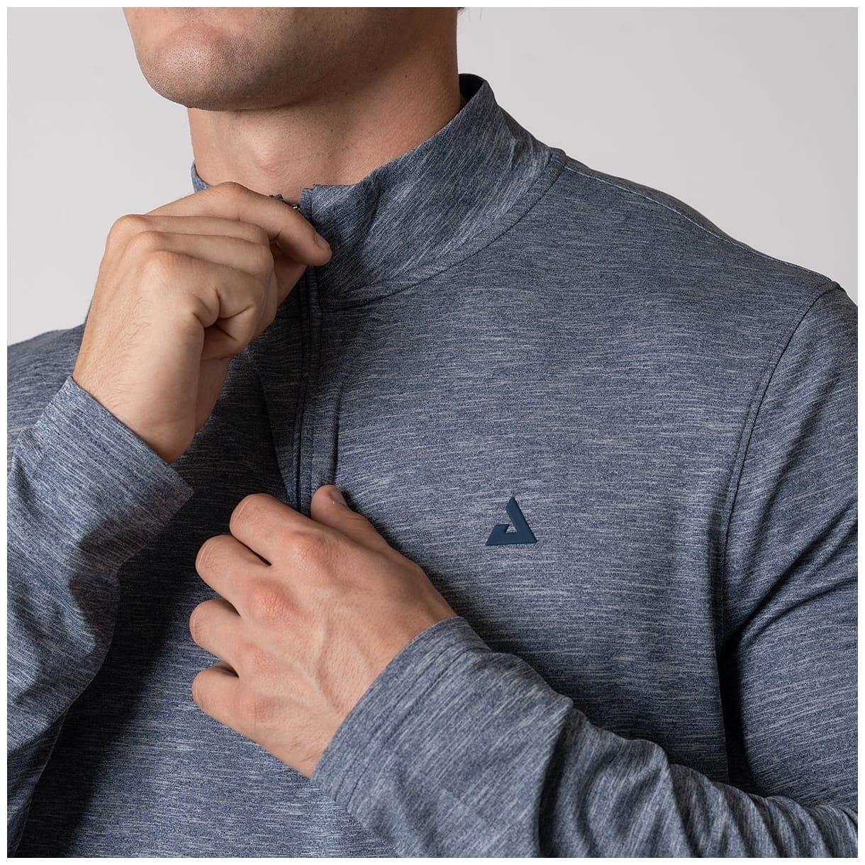 Camiseta de pickleball de hombre QUARTER ZIP Joola marino 3/3