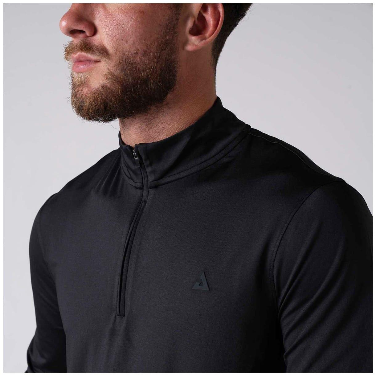 Camiseta de pickleball de hombre QUARTER ZIP Joola negro 3/3