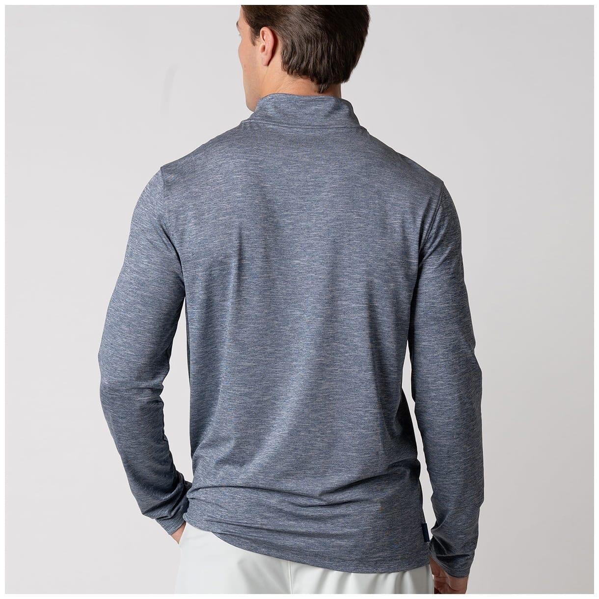Camiseta de pickleball de hombre QUARTER ZIP Joola marino 2/3