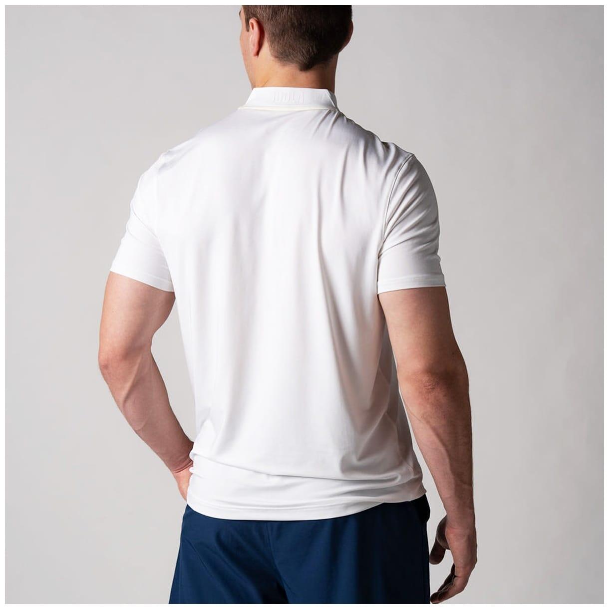 Polo de pickleball de hombre COURT Joola blanco 2/3