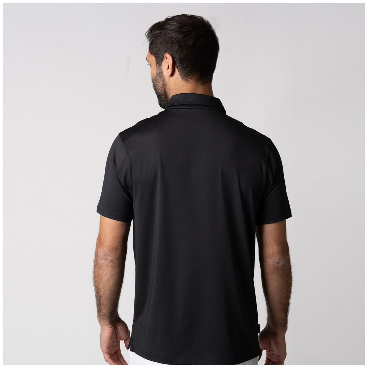 Polo de pickleball de hombre CLUB Joola negro 2/3