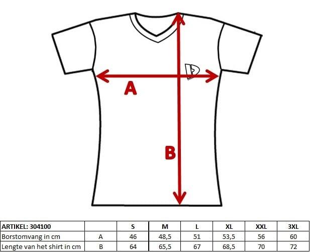 Dames Multi sport V-Hals T-Shirt Vera cool dry 5/5