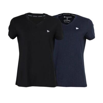 2-pack dames multi sport v-hals t-shirt vera cool dry