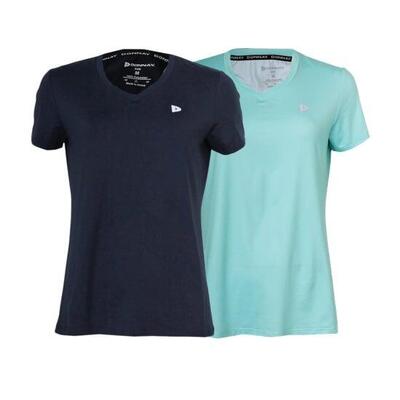 2-pack dames multi sport v-hals t-shirt vera cool dry