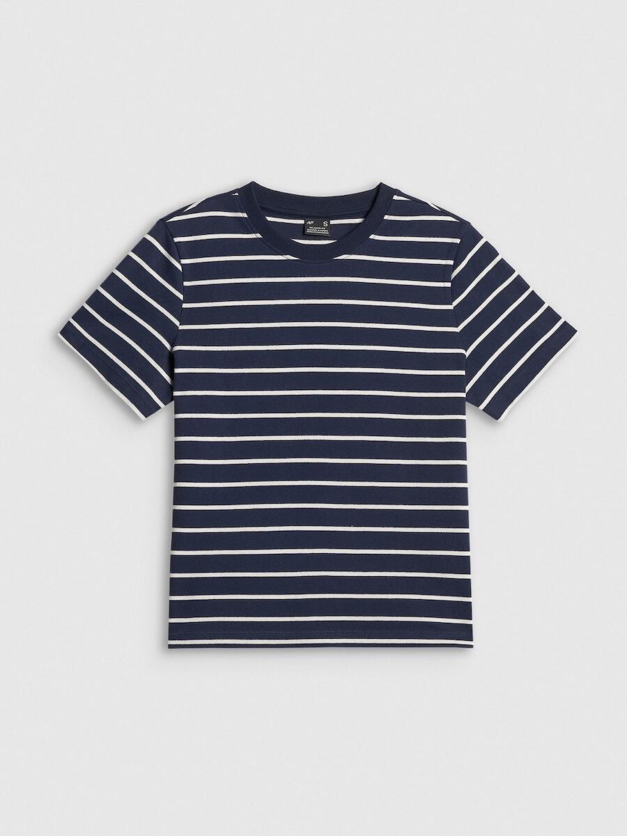 T-shirt relaxed z nadrukiem damski 4F 4FRSS26TTSHF4023 5/6