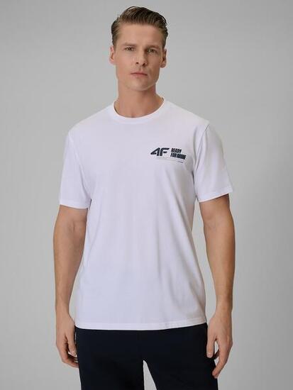 T-shirt regular gładki męski 4F 4FRSS26TTSHM3992