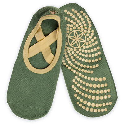 Grippy yoga barre sokken olive
