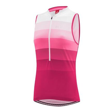 Dames mouwloos fietsshirt HZ Rainbow - Roze