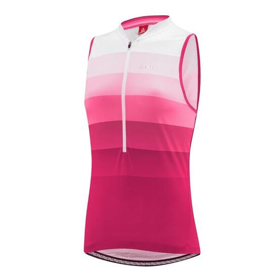 Dames mouwloos fietsshirt HZ Rainbow - Roze