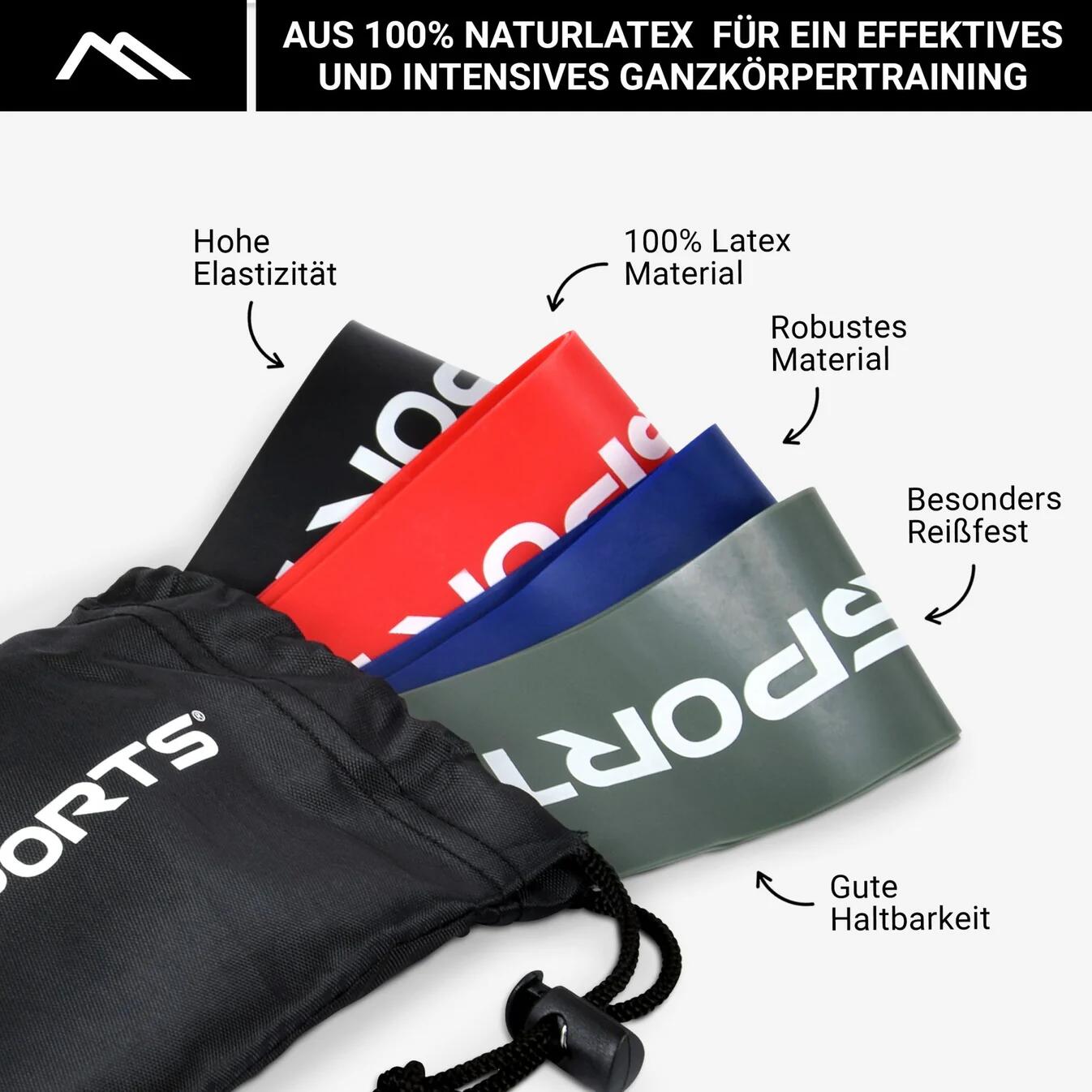 Set de bandes de fitness (lot de 4) 3/5
