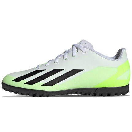 ADIDAS X CRAZYFAST.4 TF – męskie buty piłkarskie, biało-limonkowe