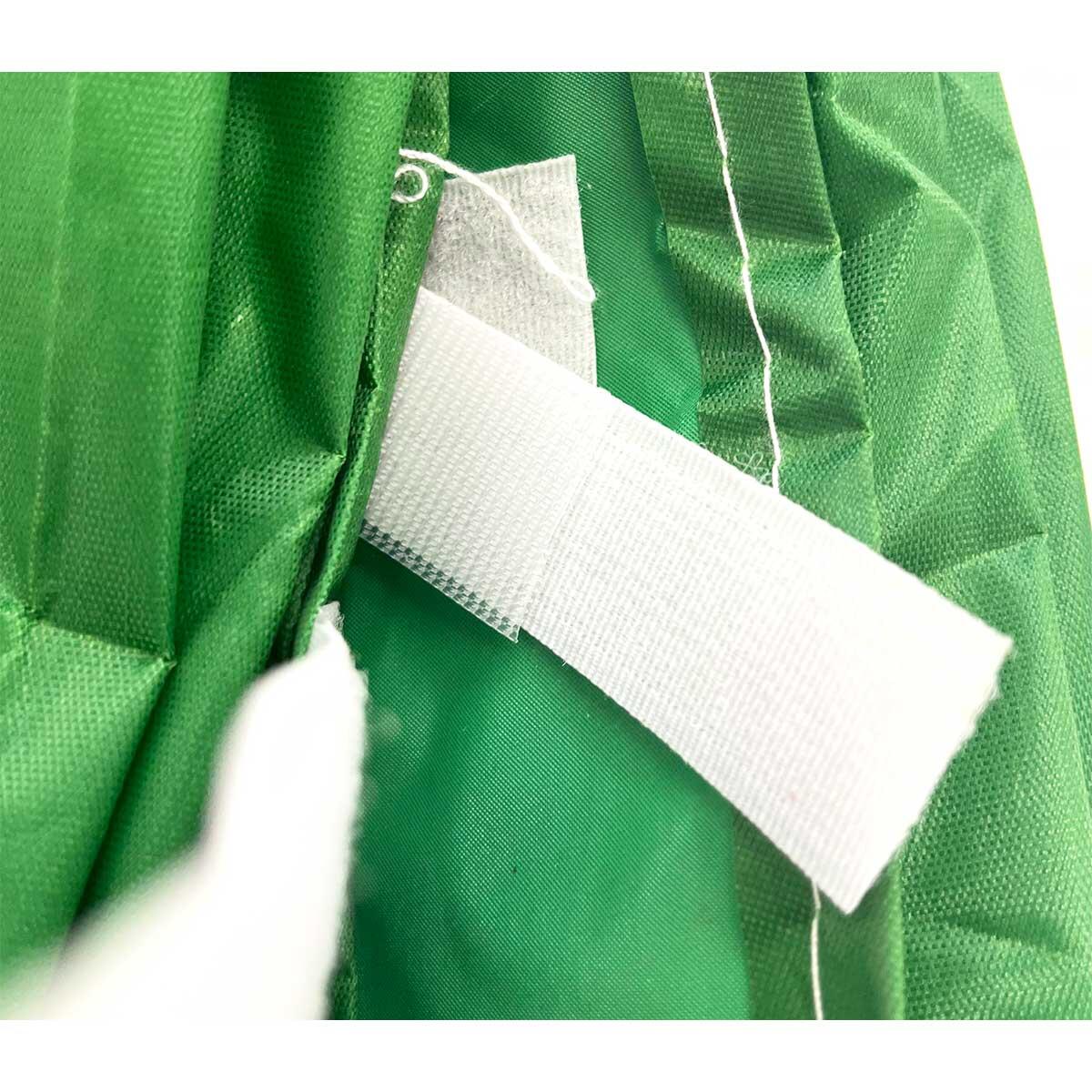 Parede lateral fechada 3x2m para tenda articulada 3x3m – impermeável, verde 4/5
