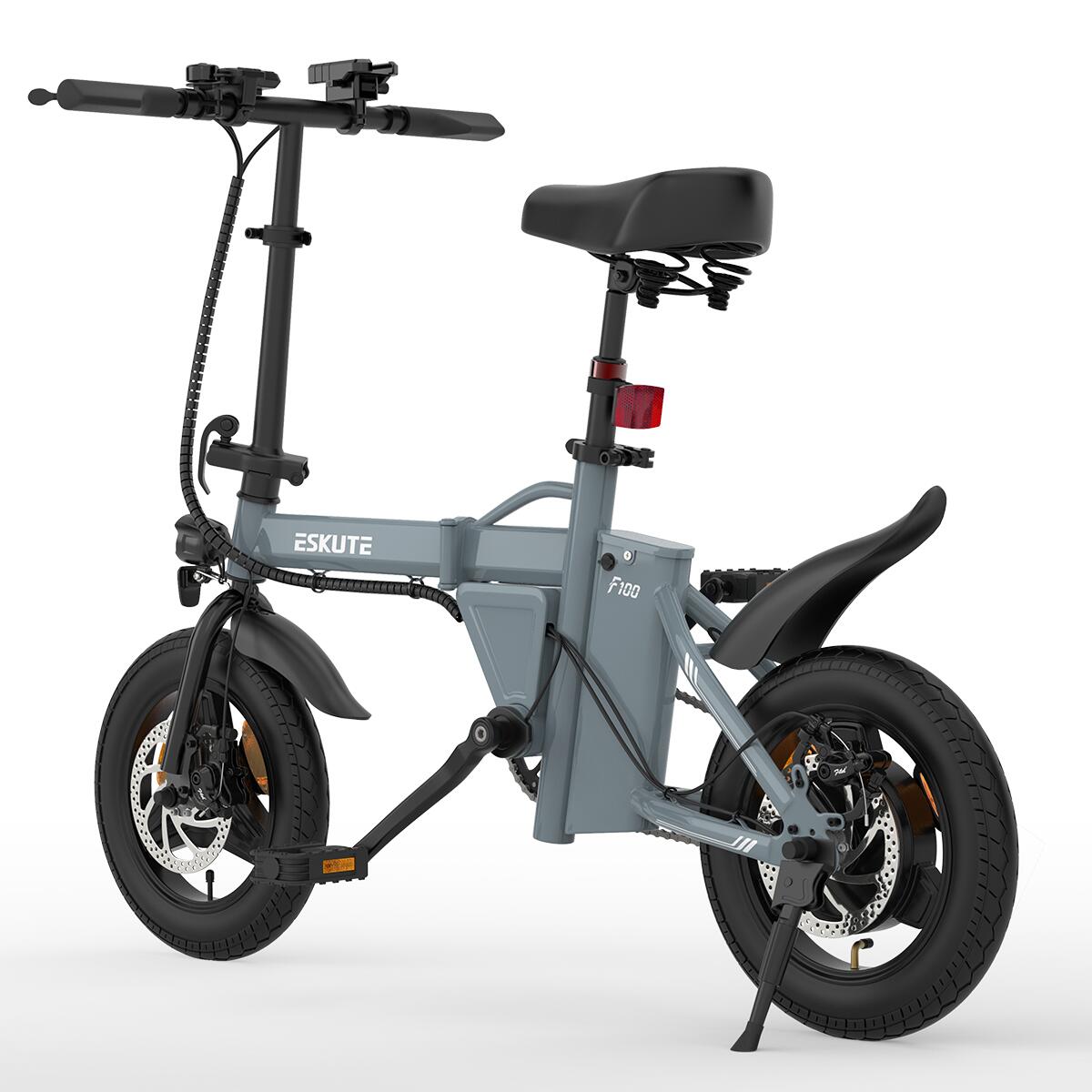 ESKUTE F100 Bicicletta Elettrica Pieghevole 250W 36V 9Ah Pneumatici 14 Pollici 4/5