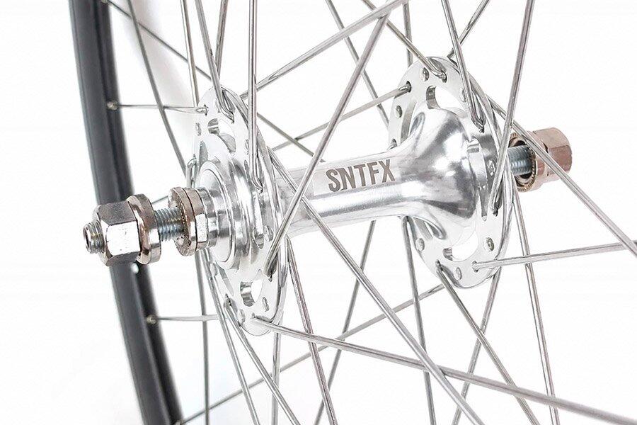 Juego Ruedas Fixie 700C 60mm + Cámaras + Cubiertas Negro/Plata Classic 3/7
