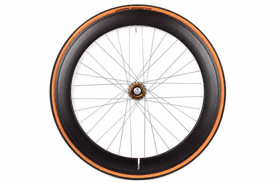 Juego Ruedas Fixie 700C 60mm + Cámaras + Cubiertas Negro/Plata 2/7