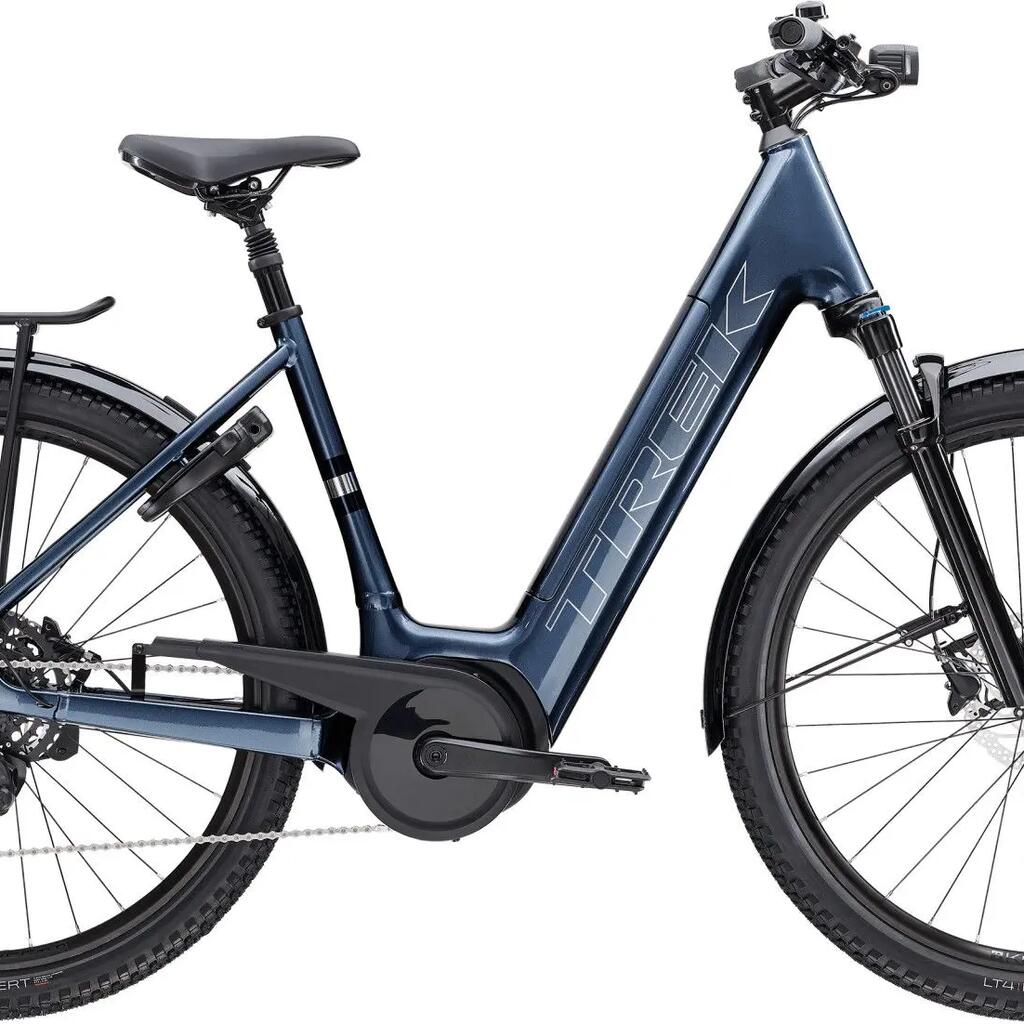 Trek Verve+ 4 Lowstep 545Wh Electric City Bike Shimano Cues 9S Grey 2025