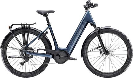 Vélo de Ville Électrique Trek Verve+ 4 Lowstep 545Wh Shimano Cues 9V Gris