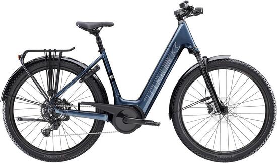 Vélo de Ville Électrique Trek Verve+ 4 Lowstep 545Wh Shimano Cues 9V Gris