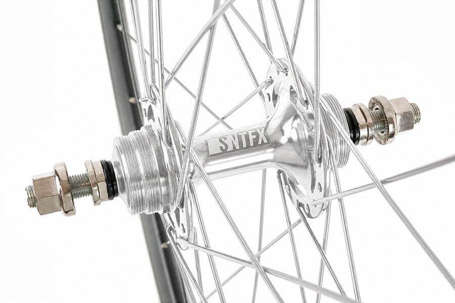 Juego Ruedas Fixie 700C 60mm + Cámaras + Cubiertas Negro/Plata Classic 4/7
