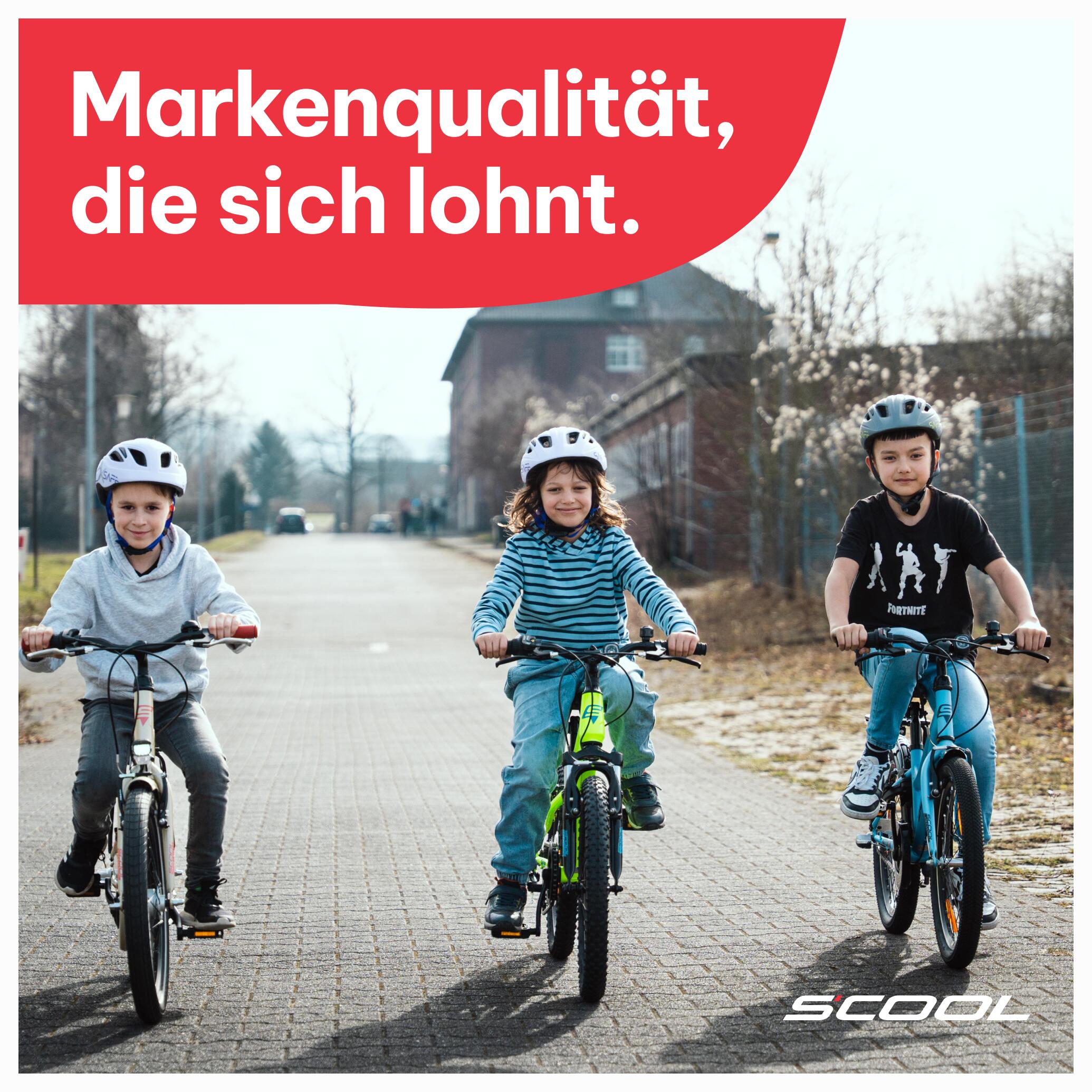 XXlite, 12 Zoll Kinderfahrrad, 1-Gang, Rot/Hellblau, ca. 85–100 cm, ab 2 Jahre 6/7