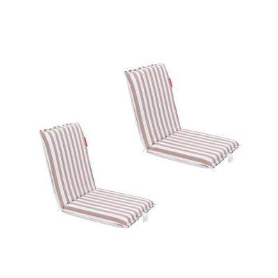 Flamingueo opvouwbare strandligstoel rugzak polyester beige