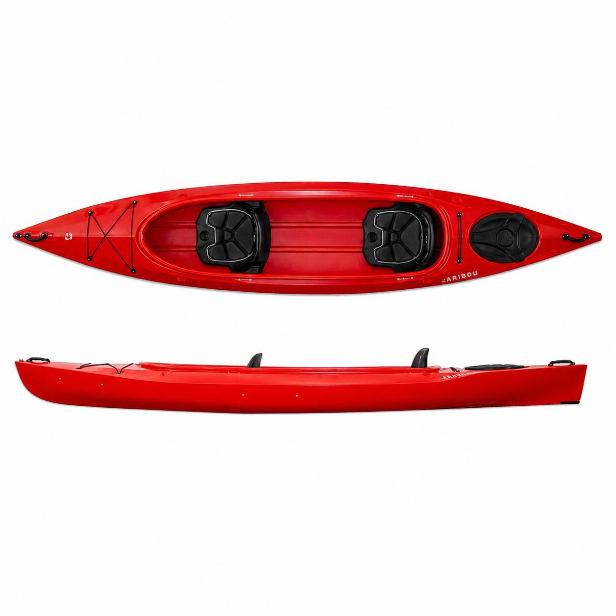 Kajak dwuosobowy do pływania Kayak Zone Caribou Adventure Lux z lukiem zestaw 2/2