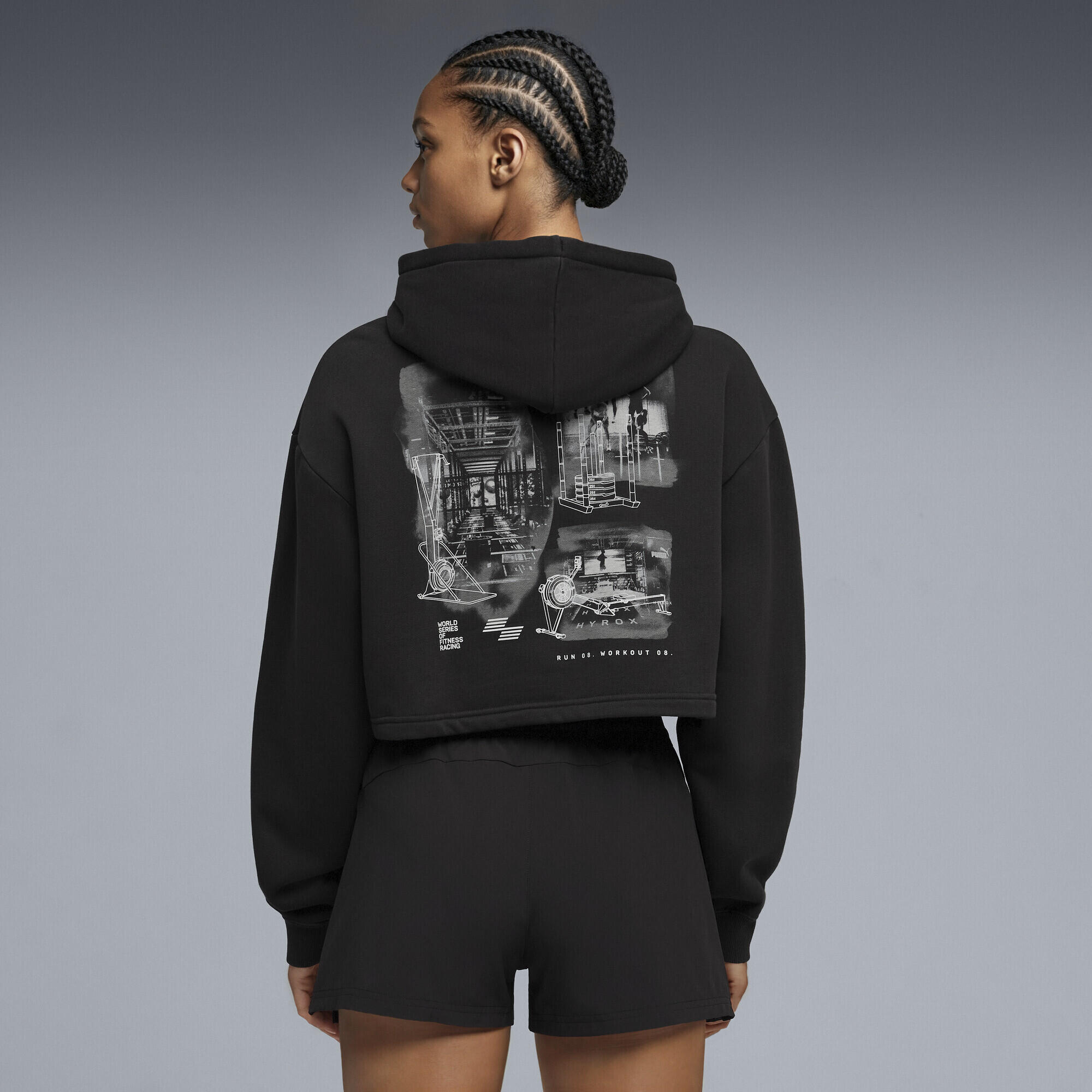 Sudadera pesada con capucha PUMA x HYROX Mujer PUMA 3/5