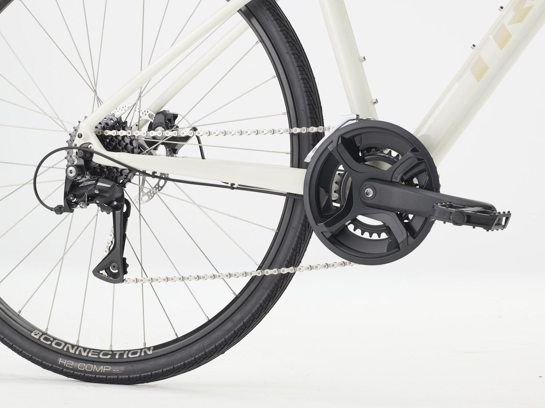 Bicicletta fitness Trek FX 1 Stepover Shimano Acera 8 velocità, 700 mm, bianca, 5/5