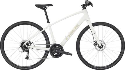 Vélo Fitness Trek FX 1 Stepover Shimano Acera 8V 700 mm Blanc Gén. 4