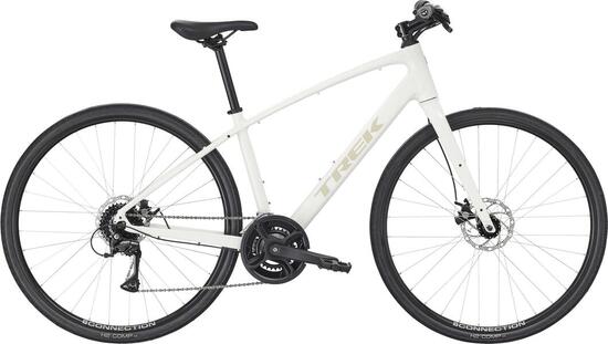 Vélo Fitness Trek FX 1 Stepover Shimano Acera 8V 700 mm Blanc Gén. 4