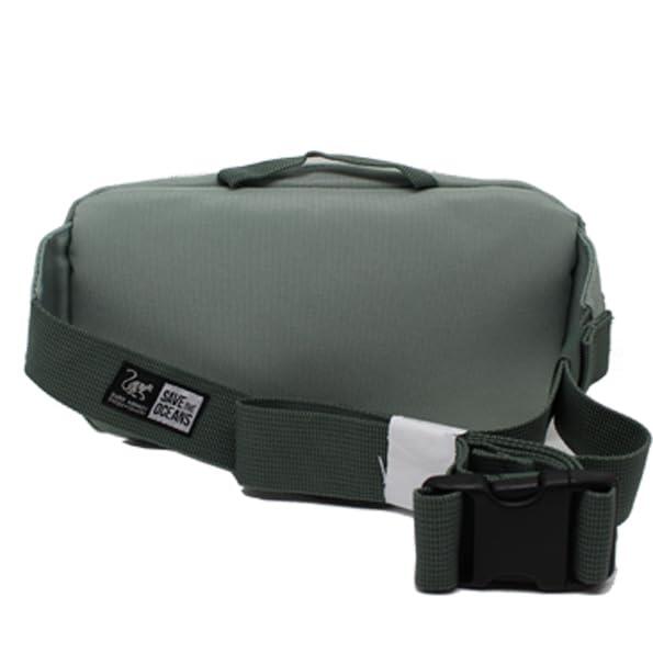 Sac banane bandoulière - unisexe adulte - 1,5 L - Recyclé (Sauge) 3/4