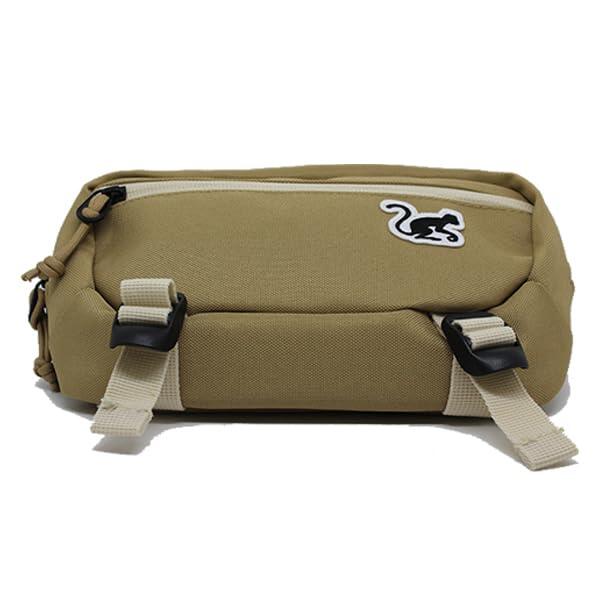 Crossbody heuptas - Unisex volwassenen - 1,5 liter - Gerecycled (Zandgroen) 2/5