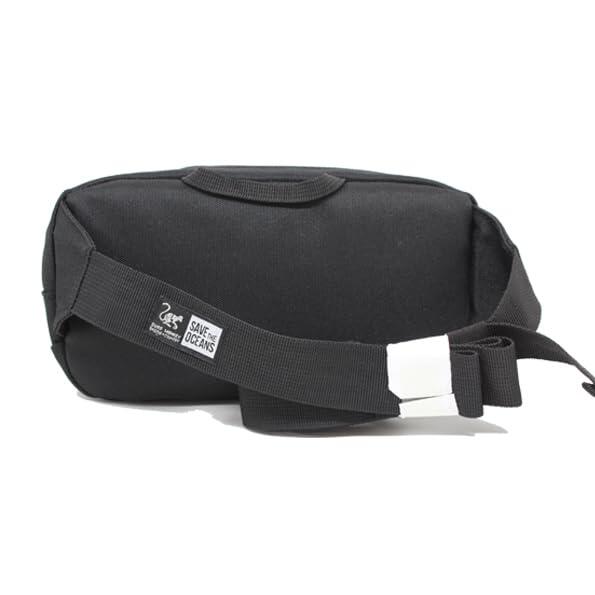 Marsupio a tracolla -Borsa unisex per adulti - 1,5 l - Riciclato (Nero) 3/6