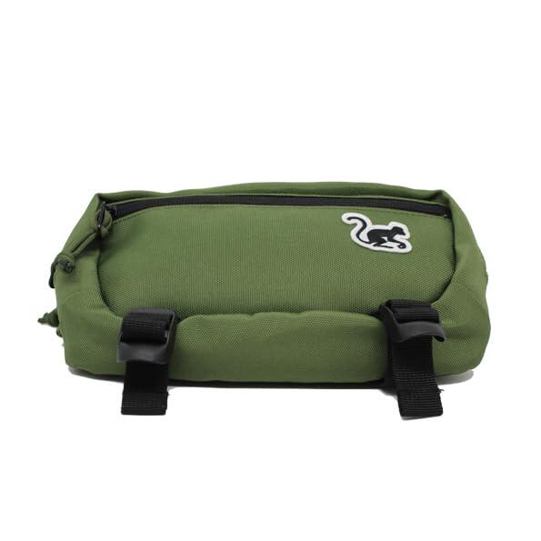 Crossbody heuptas - Unisex volwassenen - 1,5 liter - Gerecycled (Groen) 2/5